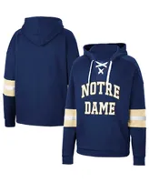 Men's Colosseum Notre Dame Fighting Irish Lace-Up 4.0 Pullover Hoodie