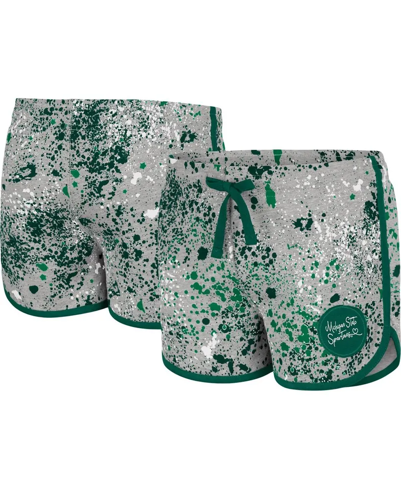 Big Girls Colosseum Heather Gray Michigan State Spartans Sweet Pea Shorts