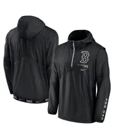 Men's Nike Black Boston Red Sox Night Game Half-Zip Hoodie