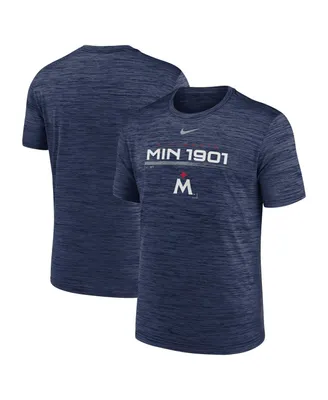 Men's Nike Navy Minnesota Twins Wordmark Velocity Performance T-shirt