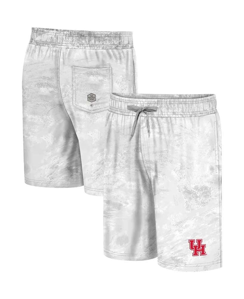 Men's Colosseum White Houston Cougars Realtree Aspect Ohana Swim Shorts