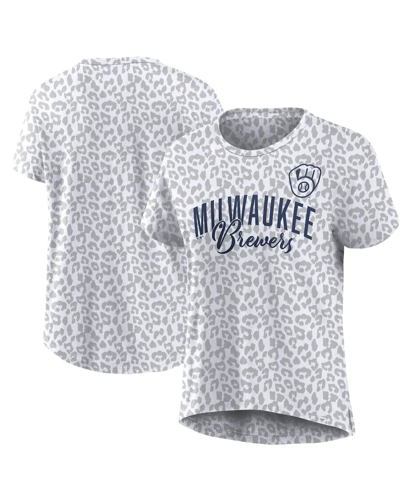 Lids Milwaukee Brewers Fanatics Branded Women's Red White & Team V-Neck T- Shirt - Royal