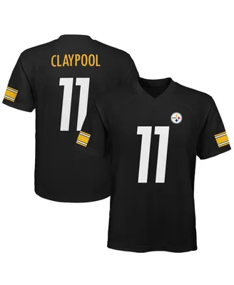 Big Boys and Girls Chase Claypool Black Pittsburgh Steelers Replica Player Jersey