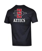 Men's Champion Black San Diego State Aztecs Stack 2-Hit T-shirt