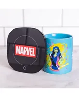 Uncanny Brands Marvel She Hulk Mug Warmer with Mug – Keeps Your Favorite Beverage Warm - Auto Shut On/Off