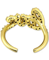 Giani Bernini Cubic Zirconia Love Script Toe Ring, Created for Macy's