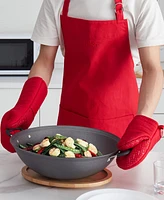 Teflon 3-Piece Apron Set - Teflon Treated 1 Apron, 1 Oven Mitt, 1 Mini Mitt