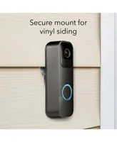Wasserstein Doorbell Vinyl Siding Mount - Install Your Video Doorbell on Vinyl Siding - Compatible with Wyze, Blink, and Nest Doorbell (Black)