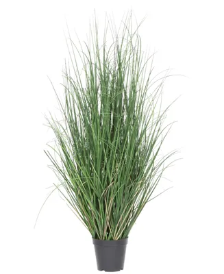 Vickerman 36" Artificial Potted Green Curled Grass