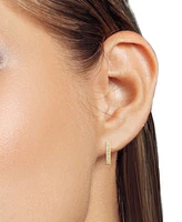 Diamond Hoop Earrings in Sterling Silver (1/4 ct. tw.)