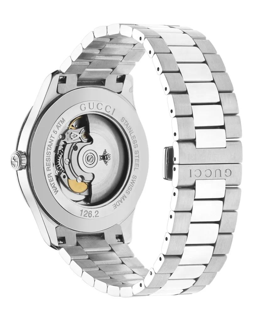 Gucci Men's Swiss G-Timeless Multibee Stainless Steel Bracelet Watch 42mm