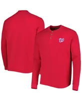 Men's Dunbrooke Washington Nationals Red Maverick Long Sleeve T-shirt