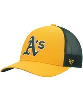 Men's '47 Brand Gold Oakland Athletics Secondary Trucker Snapback Hat