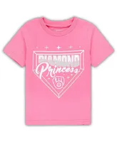 Toddler Girls Pink Milwaukee Brewers Diamond Princess T-shirt