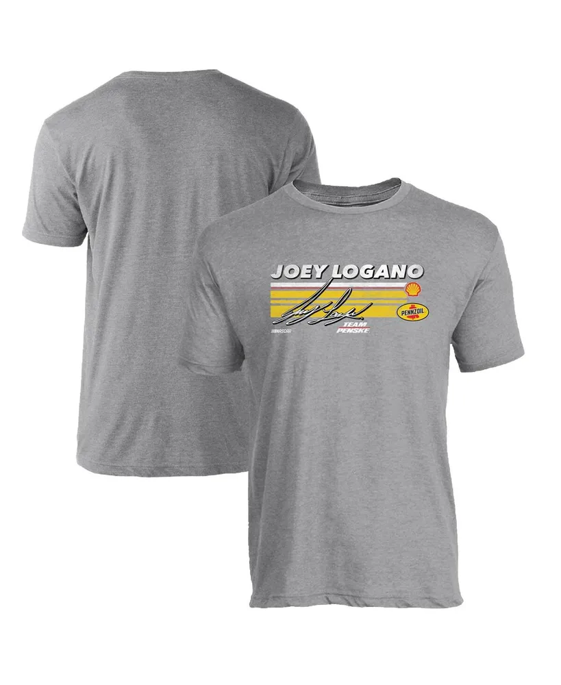 Men's Team Penske Heather Gray Joey Logano Hot Lap T-shirt