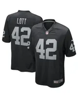 Men's Nike Ronnie Lott Black Las Vegas Raiders Game Retired Player Jersey