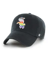 Men's '47 Brand Black Chicago White Sox Team Pride Clean Up Adjustable Hat