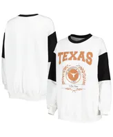 Women's Gameday Couture White Texas Longhorns It's A Vibe Dolman Pullover Sweatshirt