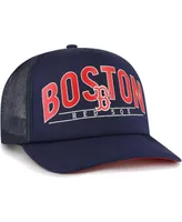 Men's '47 Brand Navy Boston Red Sox Backhaul Foam Trucker Snapback Hat