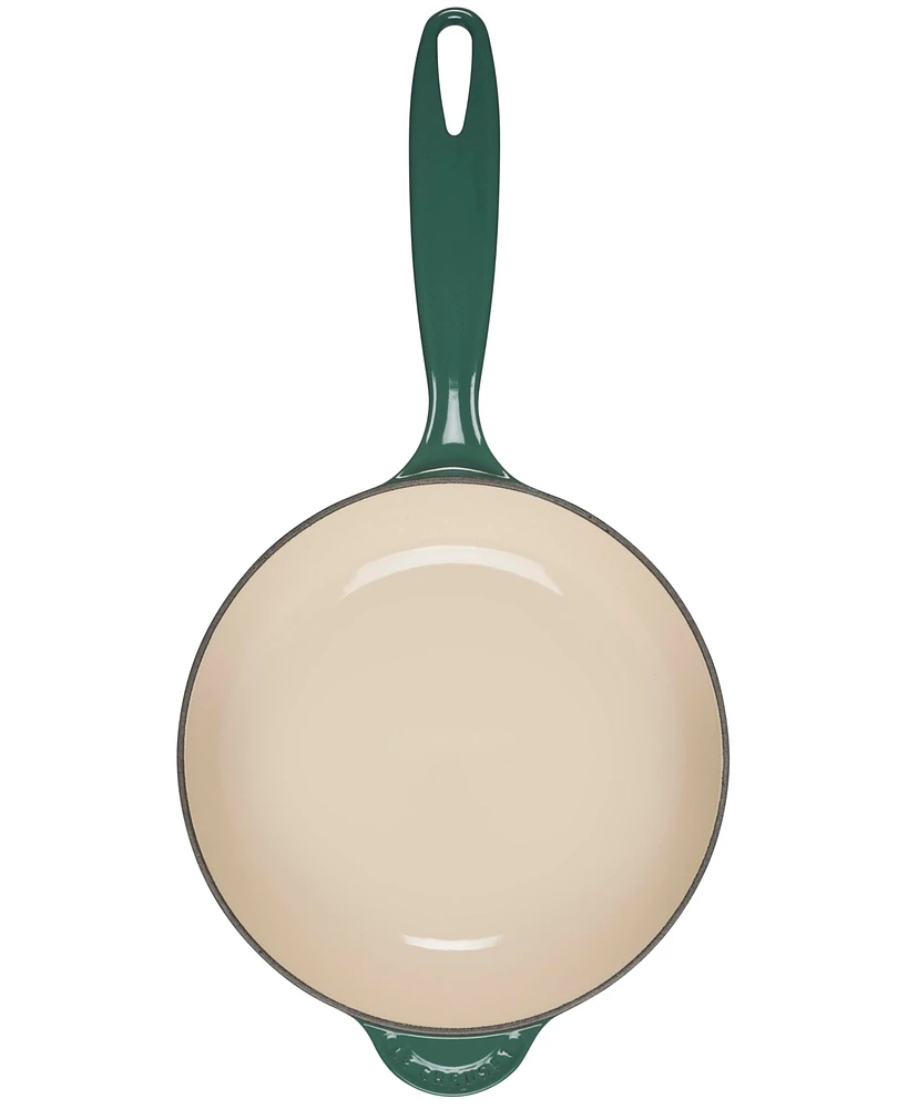 Le Creuset Cast Iron Saucier Pan with Embossed Olive Branch 2.25 Quart