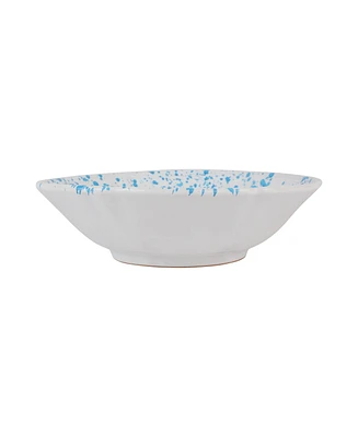 Vietri Amalfitana Aqua Splatter Serving Bowl 12"