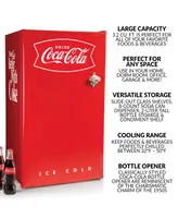 Coca-Cola 3.2 Cubic Feet Refrigerator with Freezer