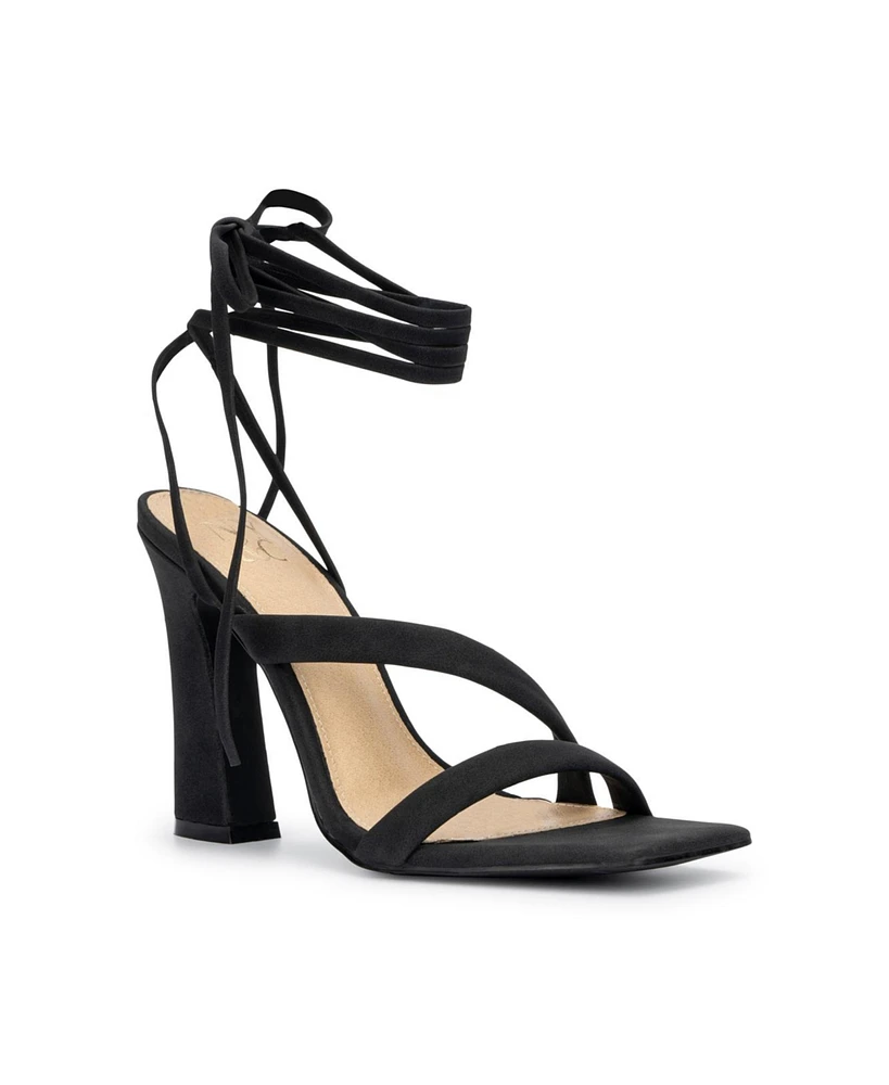 New York & Company Women's Ines Lace Up Heel Sandal