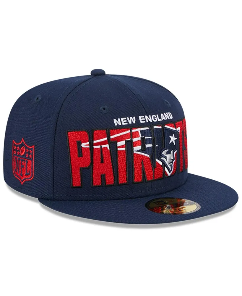 Men's New Era Black/Navy New England Patriots 2022 NFL Draft Low Profile  59FIFTY Fitted Hat