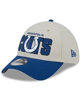 Men's New Era Stone, Royal Indianapolis Colts 2023 Nfl Draft 39THIRTY Flex Hat