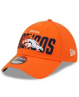 Men's Denver Broncos New Era Cream/Orange 2022 Sideline 39THIRTY Flex Hat S/M