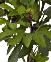 Nearly Natural 32" Artificial Fig Tree & Fruit