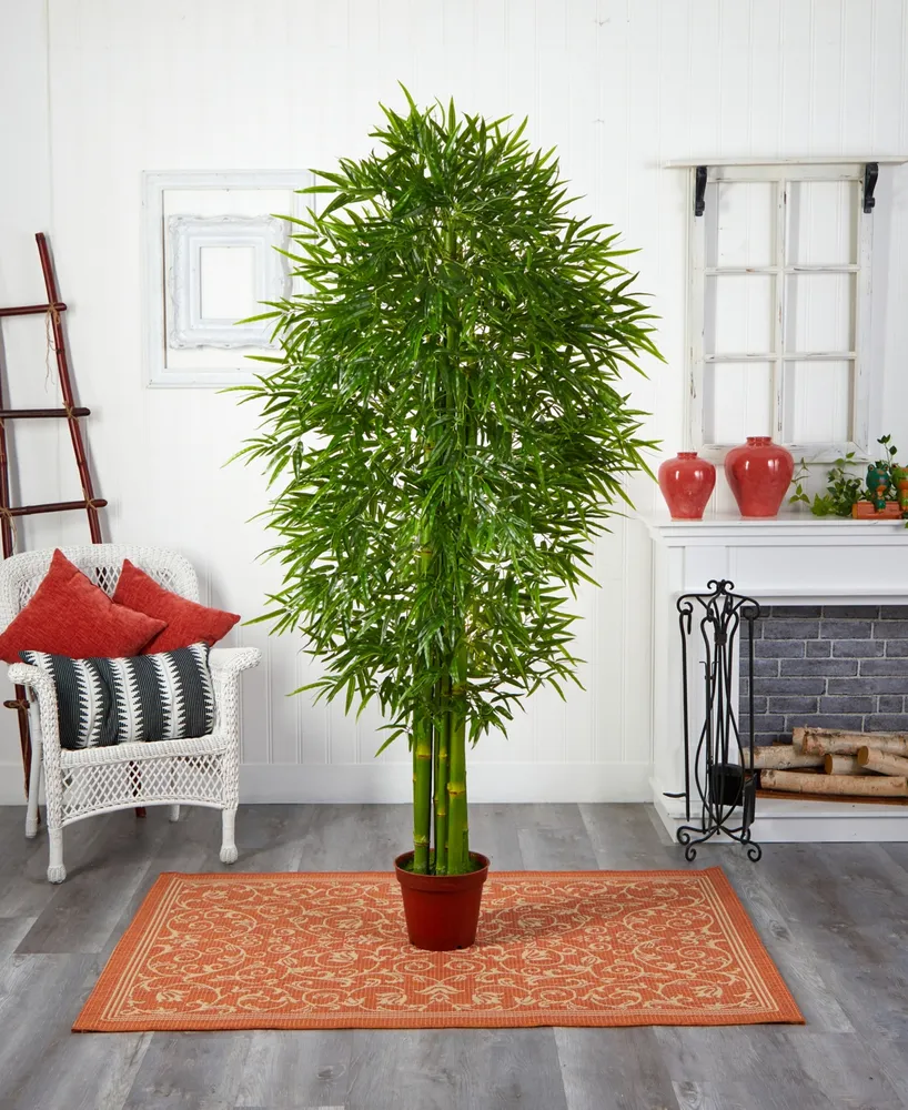 Nearly Natural 7' Indoor/Outdoor Uv-Resistant Artificial Bamboo Tree