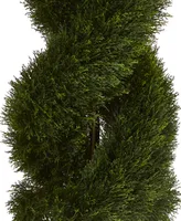 Nearly Natural Double Pond Cypress Spiral Indoor/Outdoor Topiary