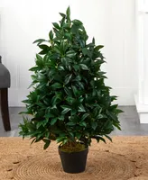 36" Bay Leaf Artificial Topiary Tree