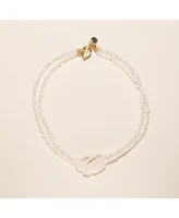 Joey Baby 18K Gold Plated Freshwater Pearls - Cece Necklace 17" For Women