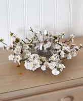 Nearly Natural Plum Blossom Candelabrum