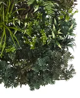 Nearly Natural 3' x 3' Greens and Fern Artificial Living Wall Uv Resist