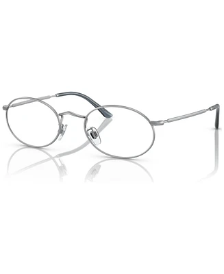 Giorgio Armani Men's Oval Eyeglasses, Ar 131VM 52 - Matte Silver