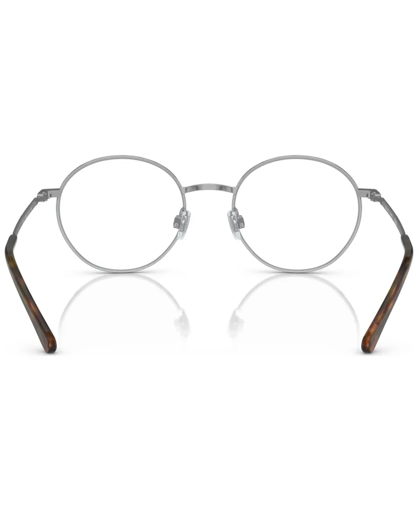 Polo Ralph Lauren Men's Round Eyeglasses, PH1217 52 - Brushed Silver