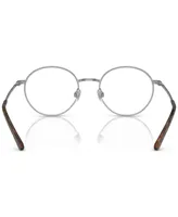 Polo Ralph Lauren Men's Round Eyeglasses, PH1217 52 - Brushed Silver