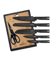 Hampton Forge Akita Black Porcelain 12 Piece Cutlery Prep Set