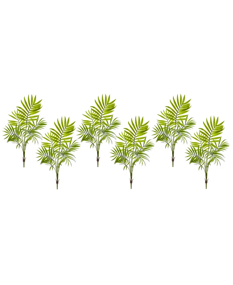 Nearly Natural 6-Pc. Mini Areca Palm Artificial Bush Set