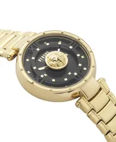 Versus Versace Moscova Women's 2 Hand Quartz Movement and Ion Plating Yellow Gold-Tone Bracelet Watch 38mm