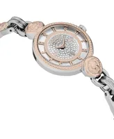 Versus Versace Women's Les Docks Petite 2 Hand Quartz Rose Two-Tone Stainless Steel Watch, 30mm