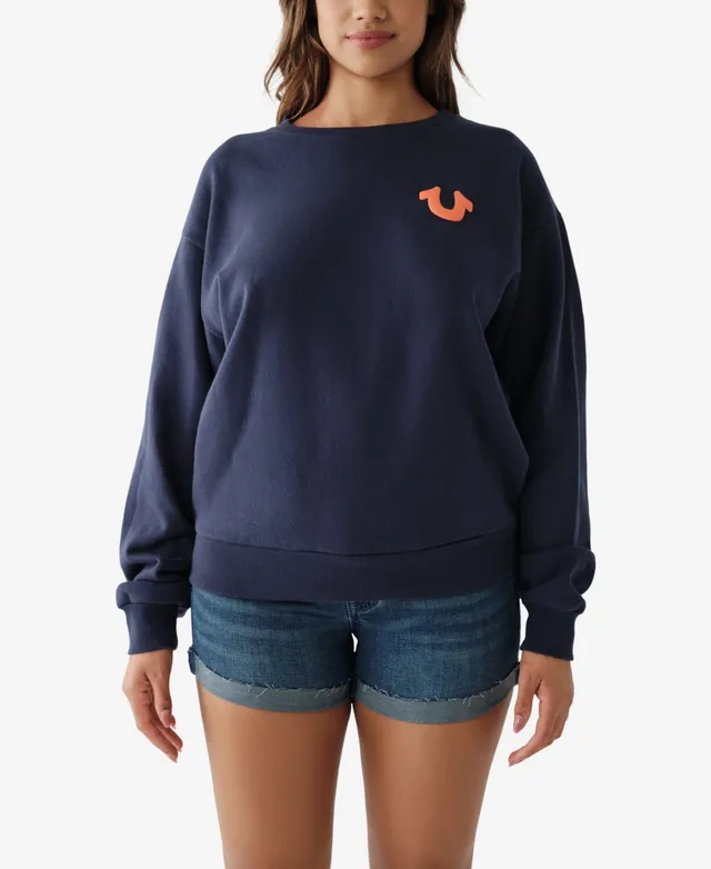 Women's Dallas Cowboys DKNY Sport Navy Regina Raglan Pullover Sweatshirt