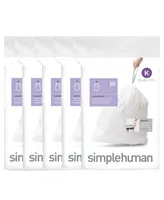 simplehuman Code K Custom Fit Liners, Pack of 100