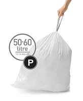 simplehuman Code P Custom Fit Liners, Pack of 100
