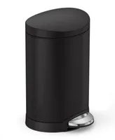 simplehuman 6 Liter Semiround Step Trash Can