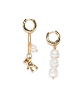 Joey Baby 18K Gold Plated Freshwater Pearls - Help Me Sully Earrings For Women