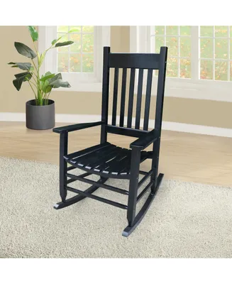 Simplie Fun Wooden Porch Rocker Chair